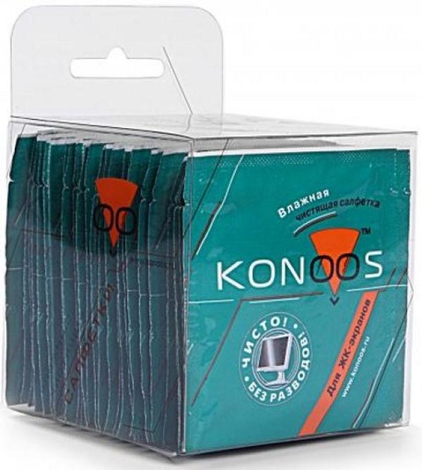 Средство для очистки мониторов ЖК Konoos KTS-30, салфетки влажные, 30шт