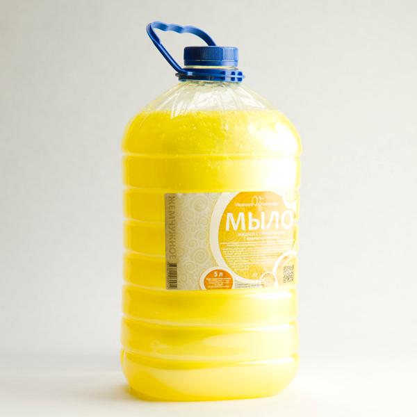 Мыло жидкое Вкусная косметика Лимон, с перламутром, 5л
