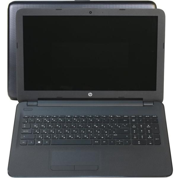 Ноутбук 15" HP 15-af123ur (P0U35EA), AMD E1-6015 1.4 2GB 500GB Radeon R2 2USB2.0/USB3.0 LAN WiFi HDMI камера SD 2.05кг DOS черный