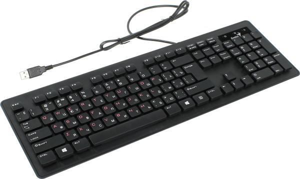Клавиатура Genius SlimStar 130, USB, Slim, черный