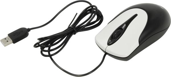 Мышь оптическая Genius NetScroll 100 V2, USB, 3 кнопки, колесо, 800dpi, черный-белый