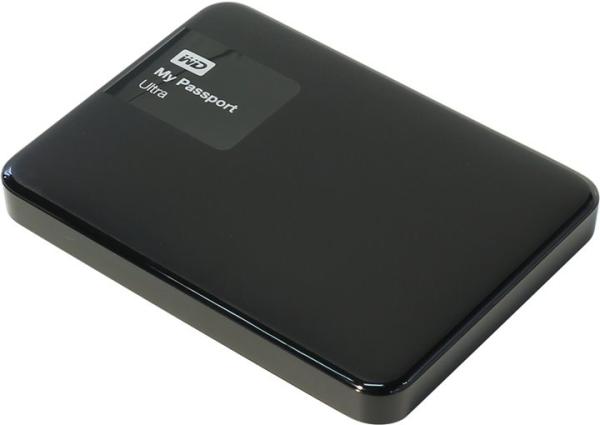 Жесткий диск внешний 2.5" USB3.0   500GB WD My Passport Ultra WDBBRL5000ABK-EEUE, 5400rpm, microUSB B, компактный, черный