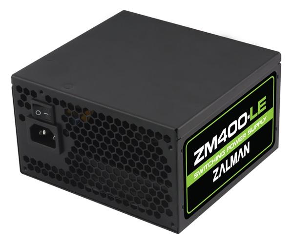 БП для корпуса ATX Zalman ZM400-LE, 400Вт, 20+4pin, 4+4pin(CPU)/ 6pin(PCI-E)/ 3*4pin(molex)/FD/4*SATA, 120*120мм