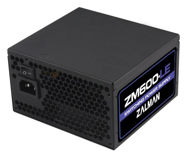 БП для корпуса ATX Zalman ZM600-LE, 600Вт, 20+4pin, 4+4pin(CPU)/ 6pin(PCI-E)/ 8pin(PCI-E)/3*4pin(molex)/FD/6*SATA, 120*120мм