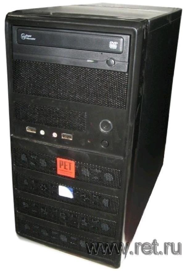Компьютер РЕТ Эверест, Pentium G3460 3.5/ ASUS H81M Звук Видео LAN1Gb/ DDR3 4GB/ Gf GT610 1GB/ 500GB / DVD-RW/ mATX 350Вт USB3.0 Audio черный-серебристый W7HP