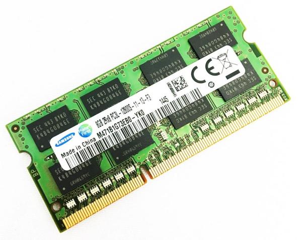 Оперативная память SO-DIMM DDR3  8GB, 1600МГц (PC12800) Samsung M471B1G73EB0-YK0, 1.35В