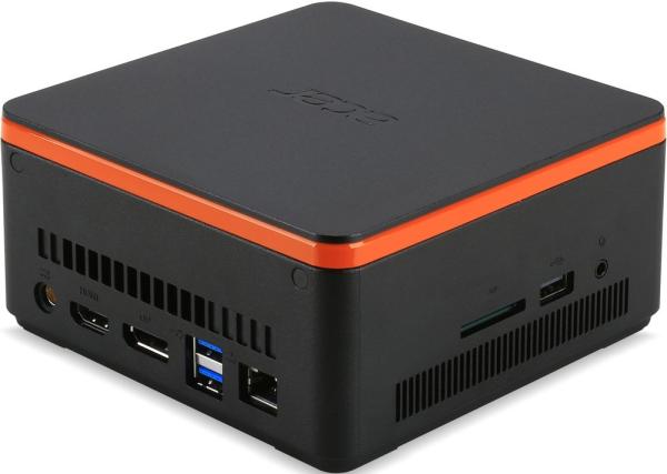 Компьютер неттоп Acer REVO BUILD M1-601 (DT.B28ER.001), Celeron N3050 1.6 Dual Core/ Звук Видео DisplayPort / HDMI LAN1Gb USB3.0/ DDR3 2GB/ SSD 32GB / MMC/SD 65Вт черный W10