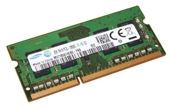 Оперативная память SO-DIMM DDR3  2GB, 1600МГц (PC12800) Samsung M471B5674EB0-YK0, 1.35В