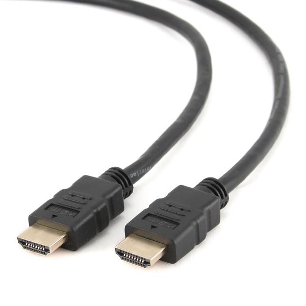 Кабель HDMI штырь - HDMI штырь  1.8м Cablexpert CC-HDMI4-6, версия 2.0, поддержка 3D, ethernet, канал возврата аудио, черный
