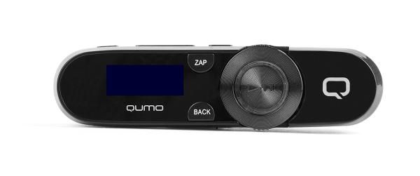 Плеер MP3 Флэш QUMO Magnitola, ЖК 1.1", 4GB, MP3/WMA, USB2.0, FM радио, аккумулятор, 10ч, клипса, черный
