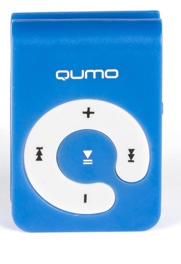 Плеер MP3 QUMO HIT!, microSD, MP3/WMA, USB2.0, аккумулятор, клипса, голубой