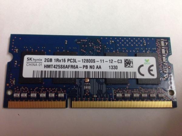Оперативная память SO-DIMM DDR3  2GB, 1600МГц (PC12800) Hynix HMT425S6AFR6A-PB, 1.35В