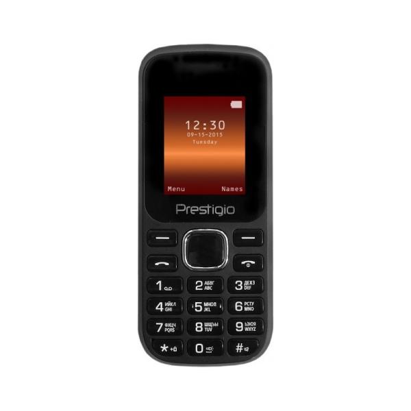 Мобильный телефон 2*SIM Prestigio 1180, GSM900/1800, 1.8" 160*128, SD-micro/SDHC-micro, BT, FM радио, MP3 плеер, фонарь, черный