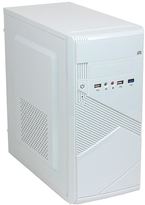 Корпус mATX MiniTower SunPro Vista III, 450Вт, 2*5.25"+1(1)*3.5", Audio/2*USB2.0, 0(2) вент., белый