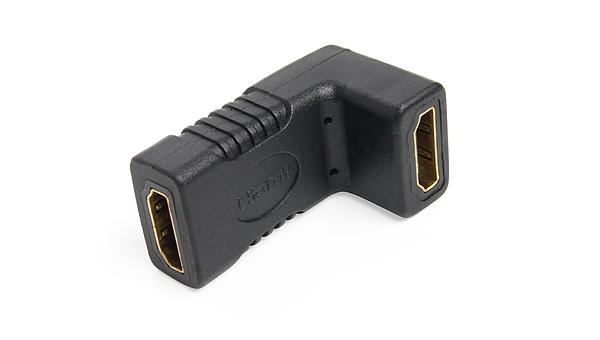 Переходник HDMI гнездо - HDMI гнездо Rolsen RTA-HA120, версия 1.4, поддержка 3D, позолоченный, двойной экран, угловой