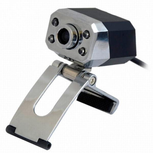 Видеокамера USB2.0 Ritmix RVC-047M, 1600*1200, до 30 fps, крепление на монитор, встр. микрофон, серебристый