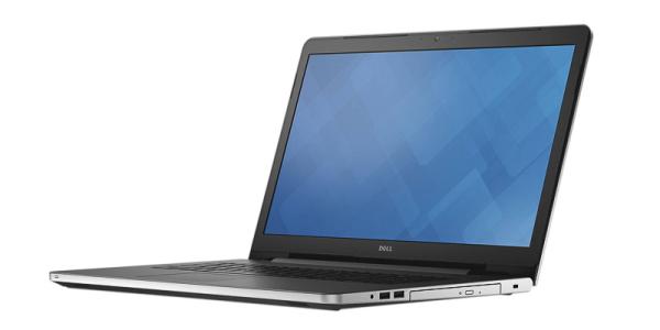 Ноутбук 17" Dell Inspiron 5758-2761, Pentium 3825U 1.9 4GB 500GB 1600*900 DVD-RW 2*USB2.0/USB3.0 LAN WiFi BT HDMI камера SD/SDHC/SDXC 2.8кг Linux серебристый-черный