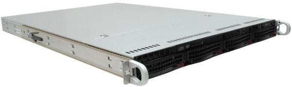Сервер Dual S1366 Supermicro 6016T-NTF, 2(2)*Xeon E5645 2.4 Six Core/ i5520/ 0(12) DDR3 ECC Reg/ 4*SATA RAID (0 1 5 10)/ 0(4)*3.5" SATA HS/ 2GLAN/USB2.0/ 1U/1(1)*560Вт, восстановленный