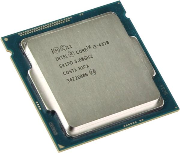 Процессор S1150 Intel Core i3-4370 3.8ГГц, 256KB+4MB, 5ГТ/с, Haswell 0.022мкм, Dual Core, видео 350МГц, 54Вт