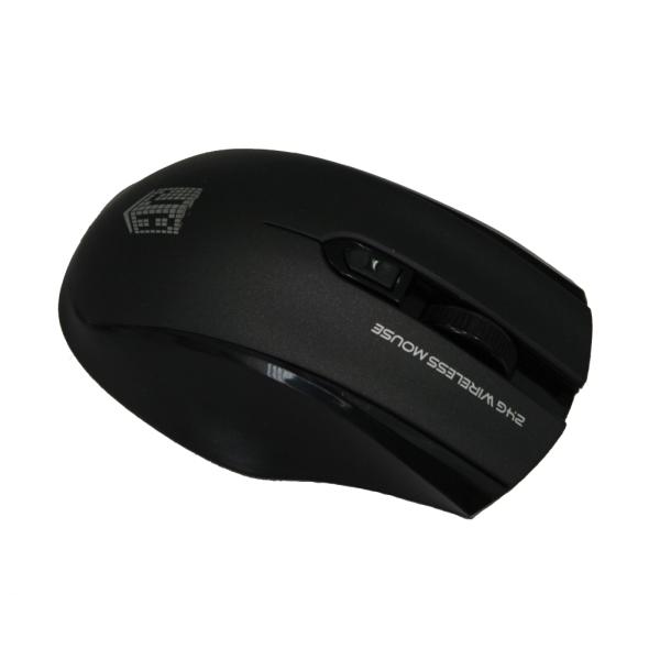 Мышь беспроводная оптическая JETAccess Comfort OM-U50G, USB, 3 кнопки, колесо, FM 10м, 1600/1200/800dpi, 2*AAA, серый