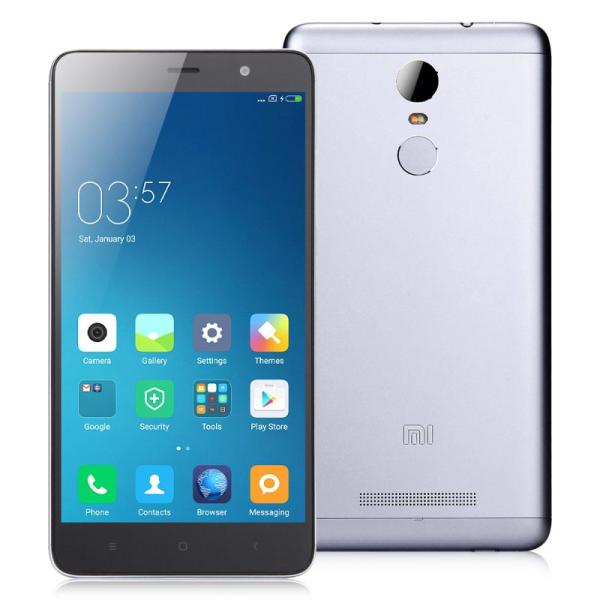 Смартфон 2*sim Xiaomi Redmi Note 3 Pro, 6*1.8ГГц, 16GB, 5.5" 1920*1080, SD-micro/SDHC-micro, 4G/3G, GPS, BT, WiFi, G-sensor, 2 камеры 16/5Мпикс, Android 5.1, 76*150*8.65мм 164г, серый