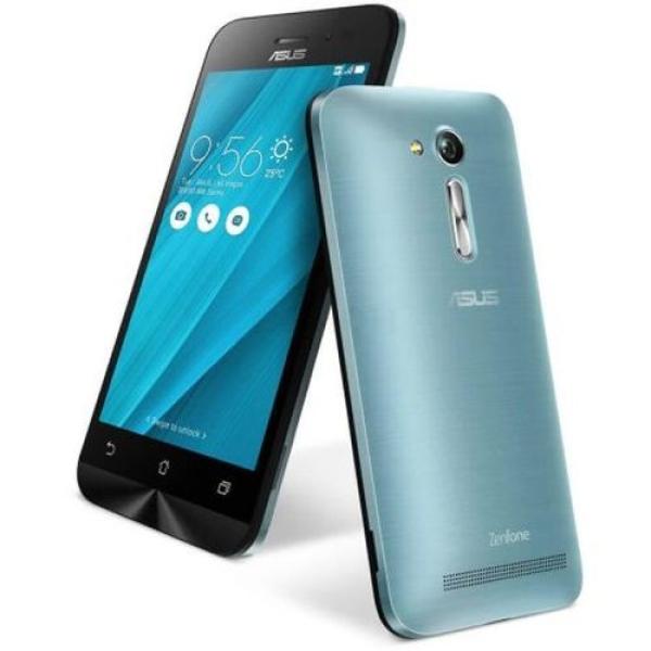 Смартфон 2*sim ASUS ZenFone Go (ZB450KL-6K040RU), 4*1.2ГГц, 8GB, 4.5" 854*480, SDHC-micro, 4G/3G, GPS, BT, WiFi, G-sensor, радио, 2 камеры 8/2Мпикс, Android 6, 67*136.5*11.2мм 135г, синий