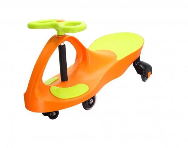 Машина детская Bibicar Plasmacar, Колеса полиуретан, салатовый/оранжевый