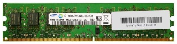 Оперативная память DIMM DDR2 2GB,  800МГц (PC6400) Samsung M378T5663FB3-CF700, 1.8В