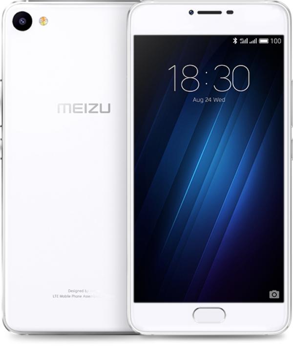 Смартфон 2*sim Meizu U10, 4*1.5ГГц+4*1ГГц, 16GB, 5" 1280*720, SD-micro/SDHC-micro, 4G/3G, GPS, BT, WiFi, G-sensor, 2 камеры 13/5Мпикс, Android 5.1, 69.6*141.9*7.9мм 139г, белый