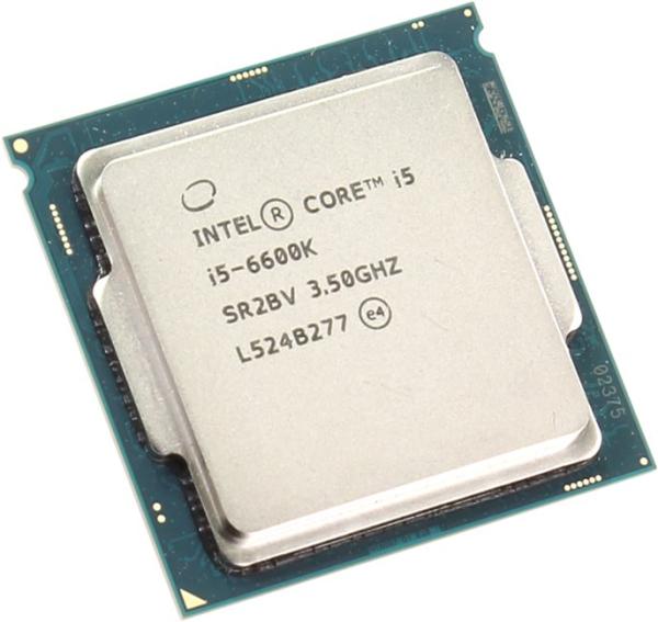 Процессор S1151 Intel Core i5-6600K 3.5ГГц, 4*256KB+6MB, 8ГТ/с, Skylake 0.014мкм, Quad Core, видео 1150МГц, 91Вт
