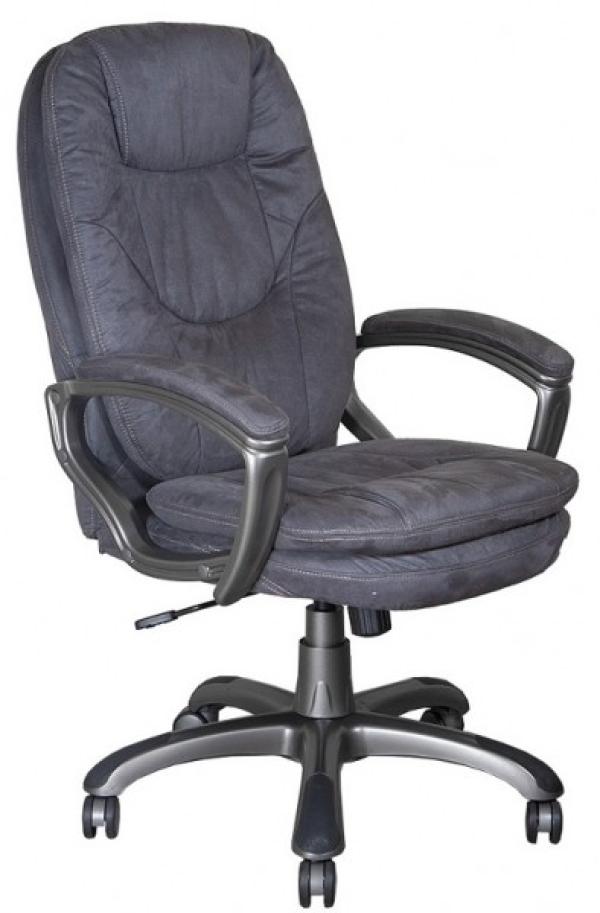 Кресло Buro CH 868AXSN\MF110, серый, микрофибра, механизм качания TG, подлокотники закругленные с мягкими накладками, крестовина-пластик серый, регулировка высоты сиденья-газлифт, до 120кг