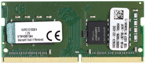 Оперативная память SO-DIMM DDR4  4GB, 2133МГц (PC17000) Kingston KVR21S15S8/4, 1.2В