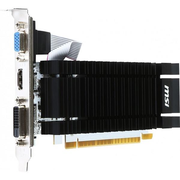 Видеокарта PCI-E Gf GT730 MSI N730K-2GD3H/LP, 2GB GDDR3 64bit 902/1600МГц, PCI-E3.0, HDCP, DVI/HDMI/VGA, 23Вт
