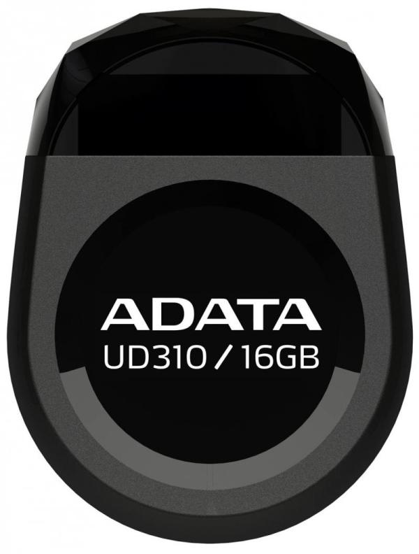 Флэш-накопитель USB2.0  16GB A-Data DashDrive Durable UD310 AUD310-16G-RBK, компактный, черный, брызгозащищенный, стильный дизайн ????