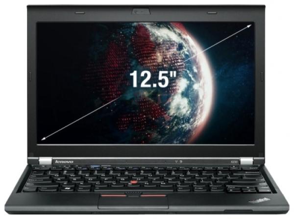 Ноутбук 12" Lenovo ThinkPad X230, Core i5-3210M 2.5 8GB 320GB 1366*768 3*USB2.0 LAN WiFi miniDP/VGA камера SD 1.5кг W7P черный, восстановленный