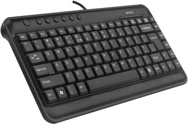 Клавиатура A4 Tech KL-5U, USB, Multimedia 7 кнопок, Slim, компактная, черный