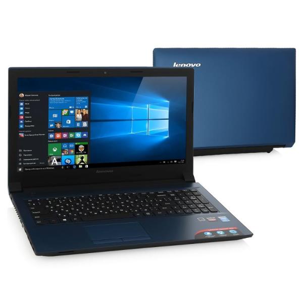 Ноутбук 15" Lenovo Ideapad 300-15ISK (80NJ00R4RK), Core i3-5005U 2.0 4GB 1Тб R5 M330 2GB DVD-RW USB2.0/2*USB3.0 LAN WiFi BT HDMI/VGA камера SD/SDHC/SDXC 2.3кг W10 синий-черный