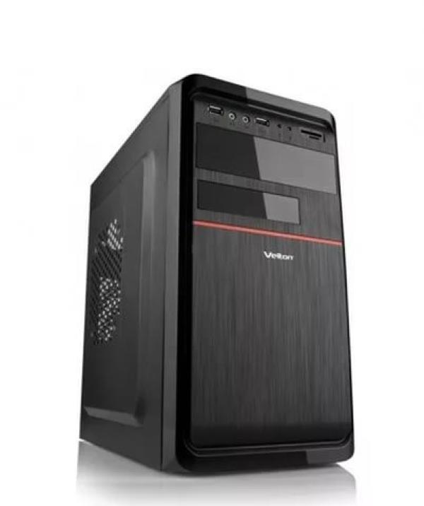 Корпус mATX MiniTower Velton 7808A, 400Вт, 2*5.25"+1(2)*3.5", Audio/USB3.0/USB2.0, 0(2) вент., черный-красный