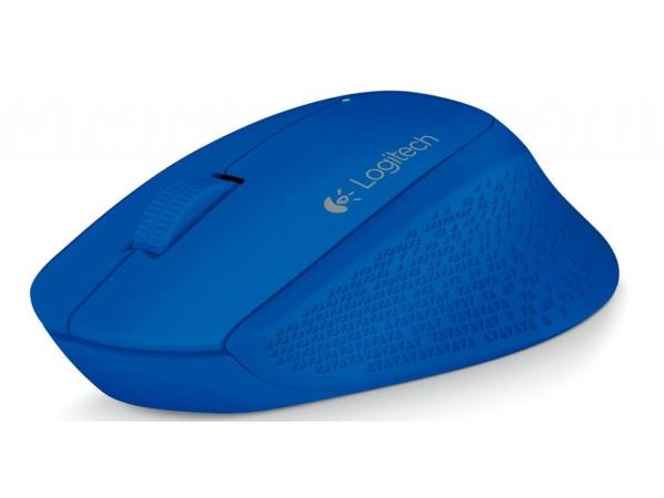 Мышь беспроводная оптическая Logitech M280 Wireless Mouse, USB, 3 кнопки, колесо, FM 25м, 1000dpi, 1*AA, синий, 910-004290
