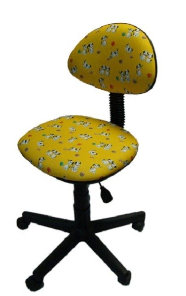 Кресло OLSS Логика Т-27ЖЛ, акрил, желтый с рисунком, без подлокотников, регулировка высоты сиденья - газлифт, до 80кг