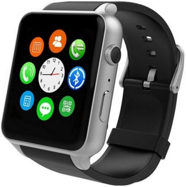 Часы - телефон Smart Watch GT88, GSM 850/900/1800/1900, 1.54", 240*240, сенсорный, BT, камера 0.3Мпикс, Android, SD micro, пульсометр, серебристый