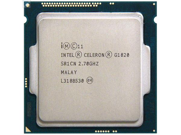 Процессор S1150 Intel Celeron G1820 2.7ГГц, 256KB+2MB, 5ГТ/с, Haswell 0.022мкм, Dual Core, видео 350МГц, 53Вт