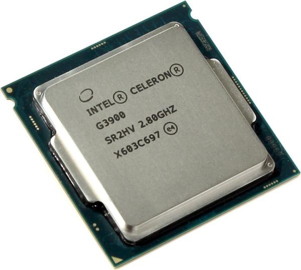 Процессор S1151 Intel Celeron G3900 2.8ГГц, 2*256KB+2MB, 8ГТ/с, Skylake 0.014мкм, Dual Core, видео 950МГц, 51Вт