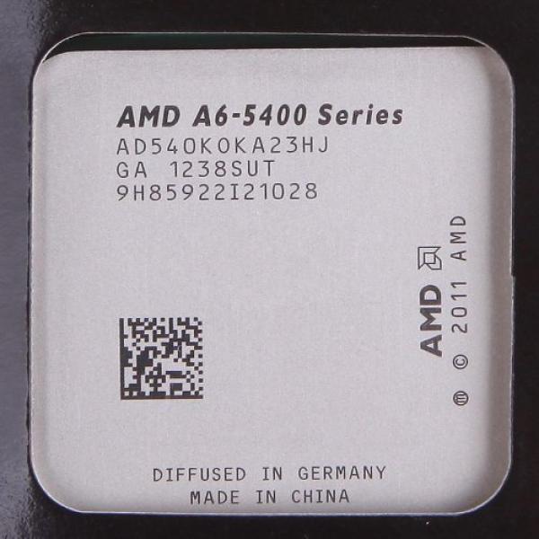 Процессор FM2 AMD A6-5400K 3.6ГГц, 1MB, 5000МГц, Trinity 0.032мкм, Dual Core, Dual Channel, видео 760МГц, AMD64/AMD-V/EVP/SSE/SSE2/SSE3/SSE4/SSE4.1/SSE4.2/SSE4a/SSSE3, 65Вт