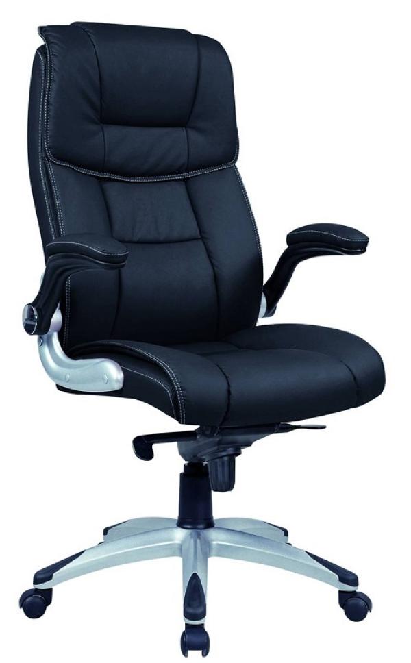 Кресло 2110H Nickolas, черный/black, экокожа, механизм качания MB, подлокотники с мягкими накладками, крестовина-пластик, регулировка подлокотников, регулировка высоты сиденья-газлифт, до 250кг