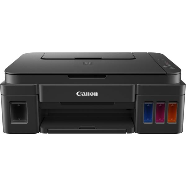МФУ струйное Canon PIXMA G3400, A4, 4800*1200dpi, 8.8/5стр/мин, 4 цвета,  копир 21стр/мин, сканер CIS, 600*1200dpi, USB2.0, WiFi, печать без полей, СНПЧ