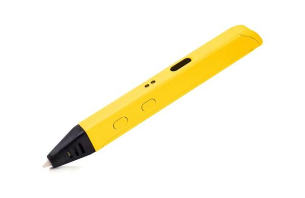 3D ручка Spyder Pen Slim (RP600), 0.6 мм, регулировка температуры нагрева, регулировка скорости подачи пластика, желтый