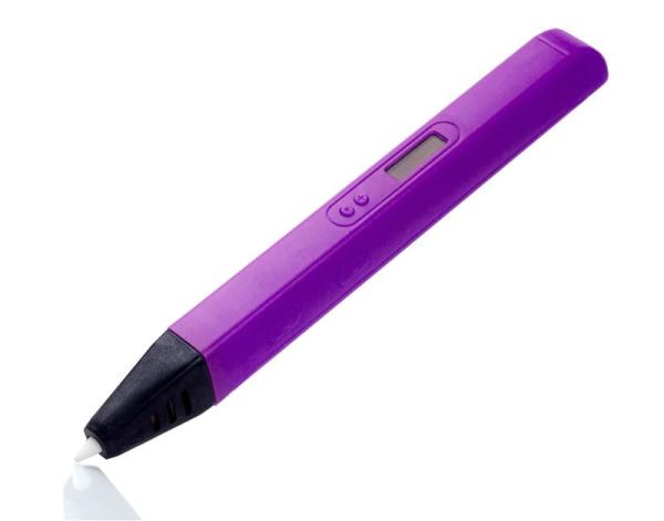3D ручка Spyder Pen Slim (RP800), 0.6 мм, OLED дисплей,  регулировка температуры нагрева, регулировка скорости подачи пластика, фиолетовый