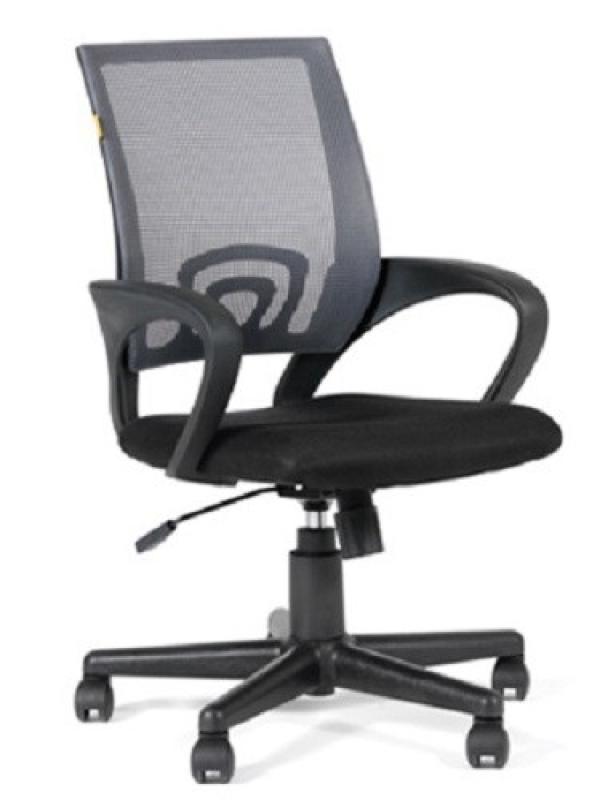 Кресло Chairman CH 696 TW01, черный, акрил, ткань-сетка, механизм качания TG, эргономичное, закругленные подлокотники, крестовина-пластик, регулировка высоты сиденья-газлифт, до 100кг