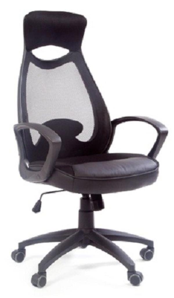 Кресло Chairman CH 840 DW01/SW01, черный, акрил, ткань-сетка, механизм качания TG, закругленные подлокотники, пластик-черный, крестовина-пластик, регулировка высоты сиденья-газлифт, до 120кг
